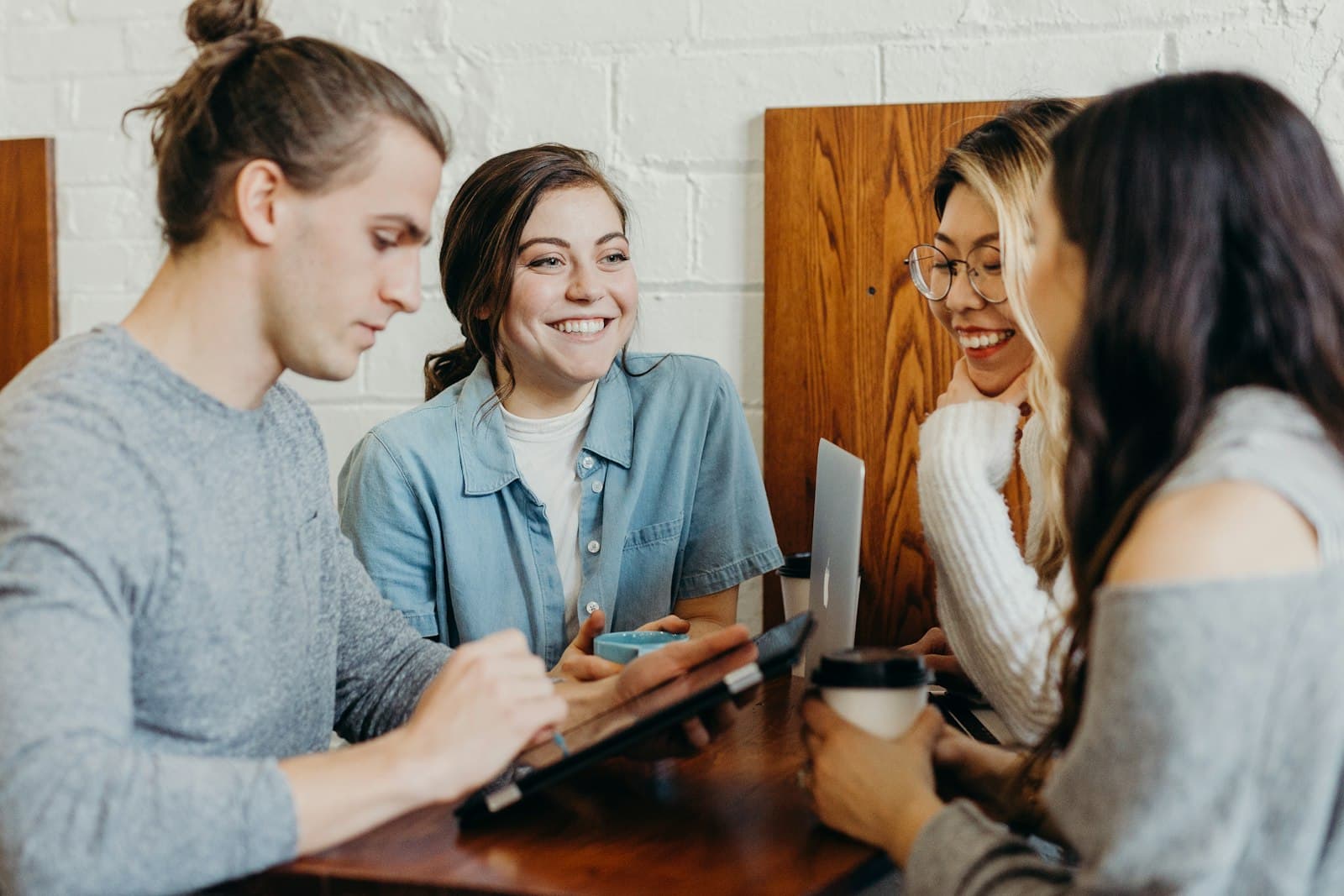 Professionals working together in a meeting